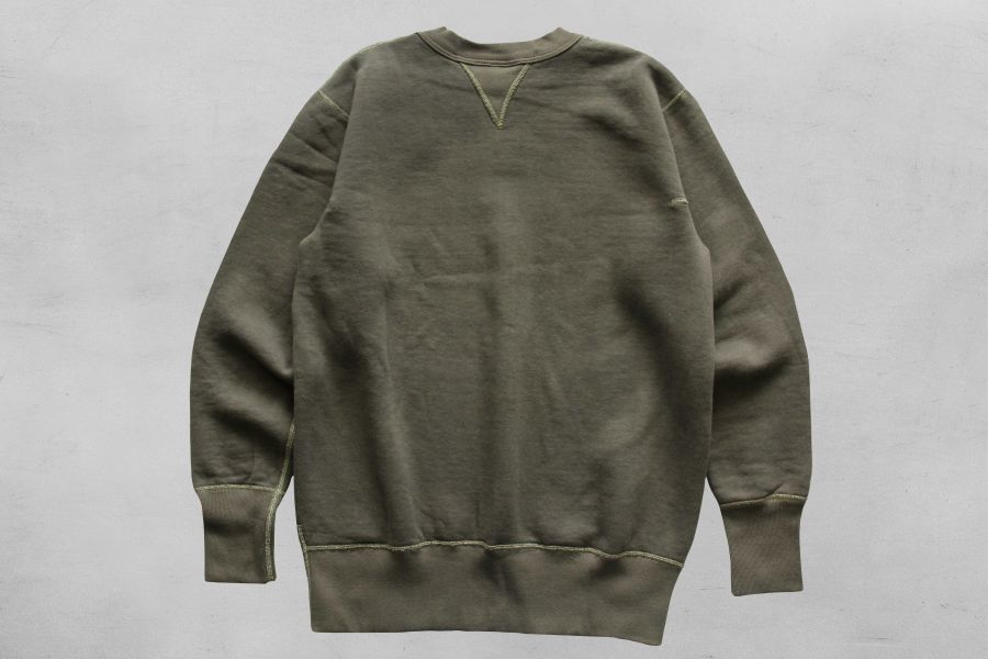 Two Moon - No.92022 Sweatshirt/ Dark Olive Two Moon 日牌,衛衣 穿搭,日本製,植絨,Loop Wheel,圓筒衣身,