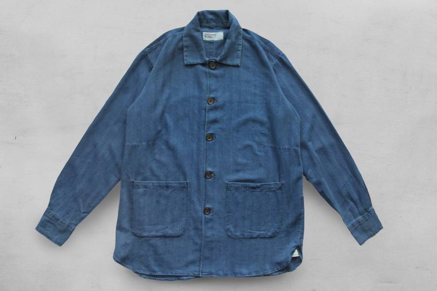 Universal Works-Travail Shirt 復古,英國品牌,英格蘭,Denim,薄長袖,Universal Works,秋冬穿搭,工作外套