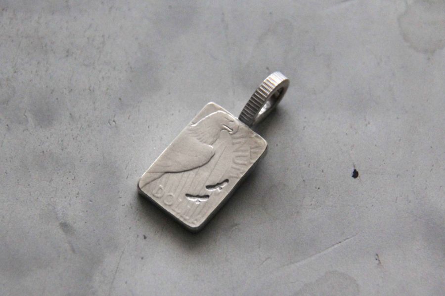 KinG Smith - 和平鷹銀牌(古董銀幣再製)-現貨 King smith,handmade,銀器,silver,雷鳥