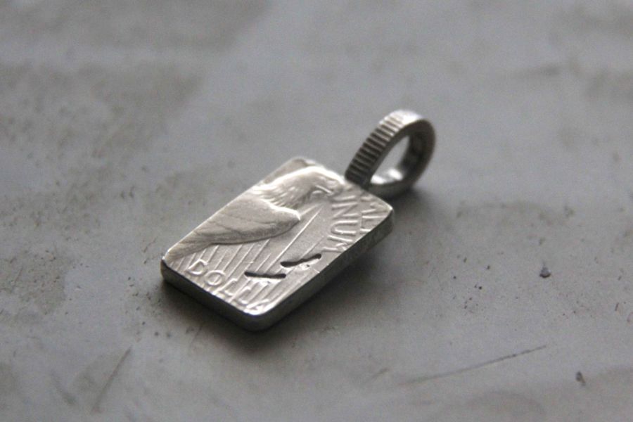 KinG Smith - 和平鷹銀牌(古董銀幣再製)-現貨 King smith,handmade,銀器,silver,雷鳥