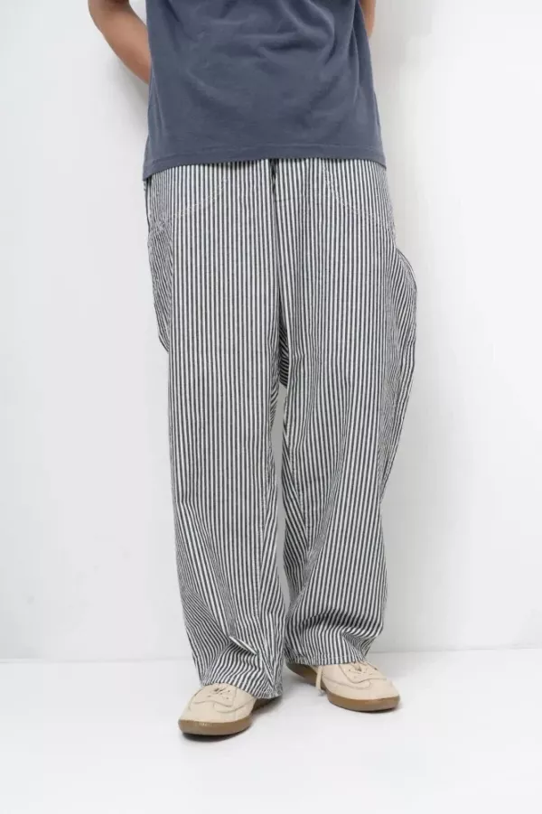 Ordinary Fits - Ranch Pants (OFF) 日本品牌Ordinary Fits,男 休閒工作褲,男 條紋褲 搭配,Hickory 條紋 工裝,