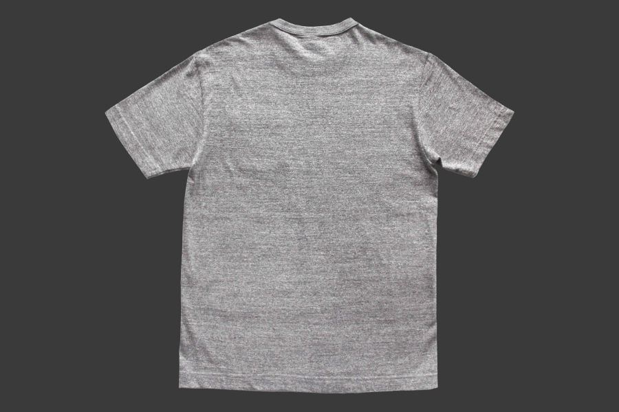 Barns Outfitters - Tsuri-Ami Pocket Crew Neck Tee/Gray Barns Outfitters,美式復古休閒品牌,經典Tsuri-Ami Tee,Made in Japan,圓筒衣身結構,和歌山古董吊編機織造