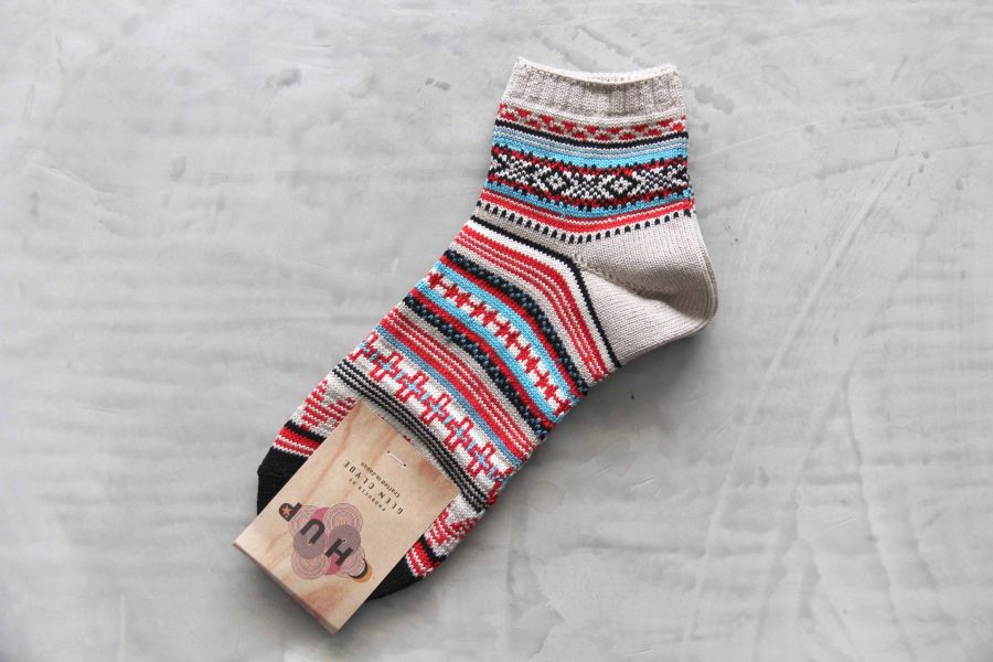 CHUP SOCKS - 短襪Arizona 日本製,職人,手工,民族風,印第安圖騰,登山,outdoor,