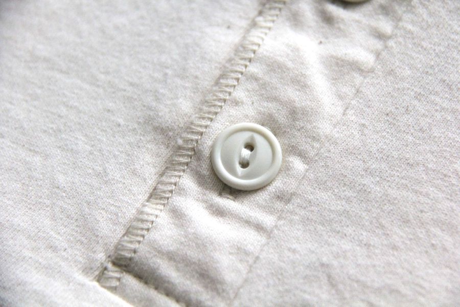 Two Moon - Henley Neck Tee (NAT) Two Moon,亨利領