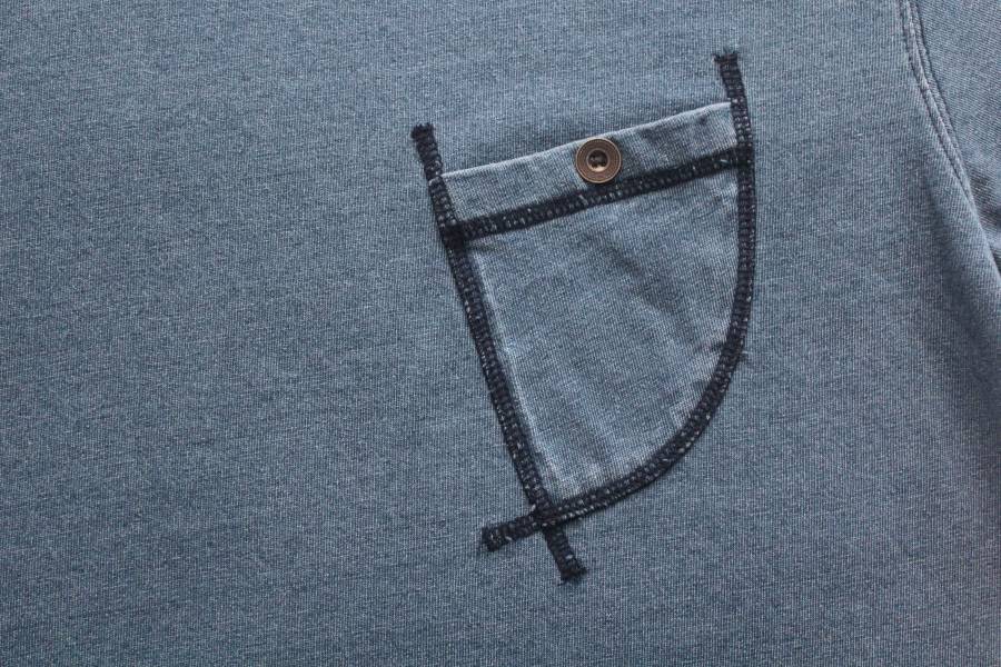 Houston - Indigo Pocket Tee/水洗 Houston,藍染