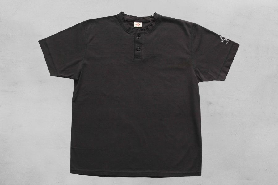 Two Moon - Henley Neck Tee (BLK) Two Moon,亨利領