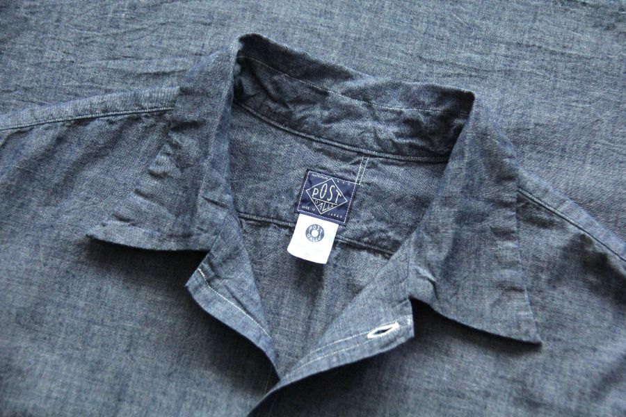 Post O`Alls -NEUTRA 3 Post O`Alls,Chambray, 工作襯衫,日本製,工裝,