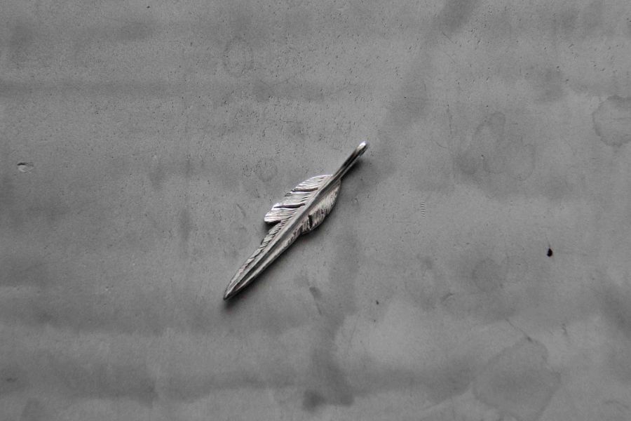 KinG Smith -風切小羽/左向/現貨 銀羽,風切羽,銀菊,先金,點金,綠松石,風野鷲,鷹爪,訂製,印地安銀飾,藥輪,台南,老派,mr old,King smith,handmade,手作,leather craft,silver,雷鳥