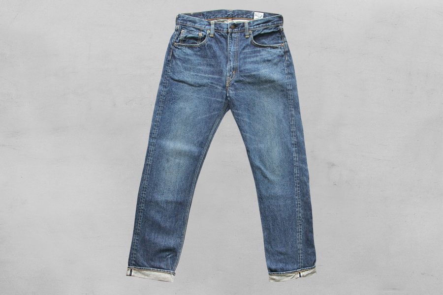 orSlow - IVY FIT JEANS 107/2 YEAR WASH orSlow, orSlow 107,小直筒,鉚釘舊化,水洗,丹寧,隱藏後袋花,牛仔,日本製,台南,選物店,老派