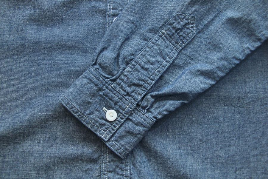 Post O`Alls -NAVY CUT 2 Post O`Alls,Chambray, 工作襯衫,日本製,工裝,