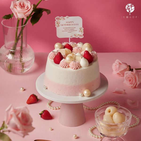 溫柔佳人 Rose ｜草莓荔枝戚風蛋糕｜2026母親節限定 母親節蛋糕