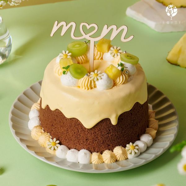 清新卡蜜兒 Chamomile ｜鳳梨綠葡萄戚風蛋糕｜2026母親節限定 母親節蛋糕