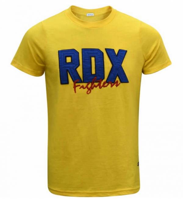 RDX POLY COTTON APPLIQUE T-SHIRT 