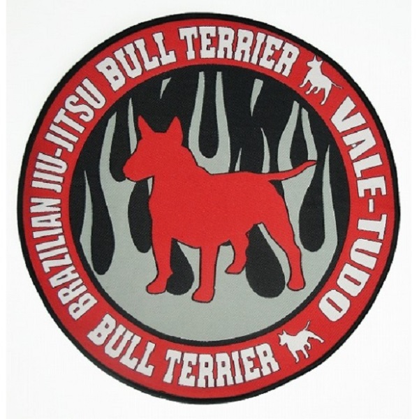 BULLTERRIER embroidery Patch CIRCLE 