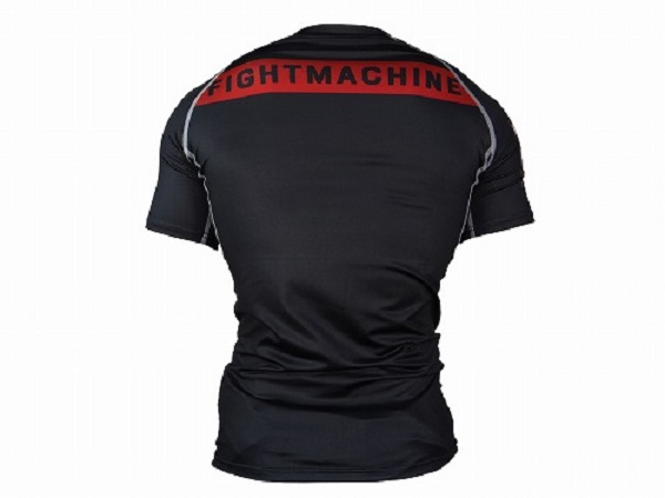 BLACK BULL Rashguard FACE Short Sleeve Black 