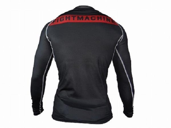 BLACK BULL Rashguard FACE Long Sleeve Black 