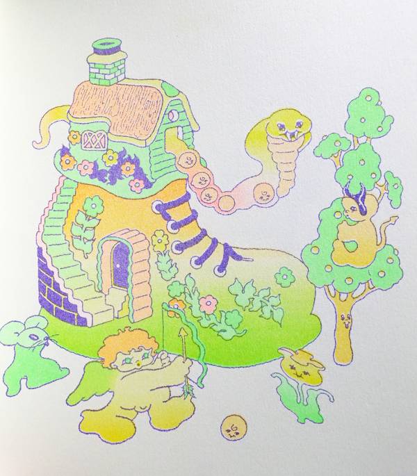 MILK LAND ancco,復古可愛,risograph