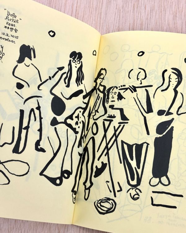 yopo’s band sketch 2025  / 游博任 游博任, 台灣樂團, 樂團插畫, 樂團漫畫, 布萊梅