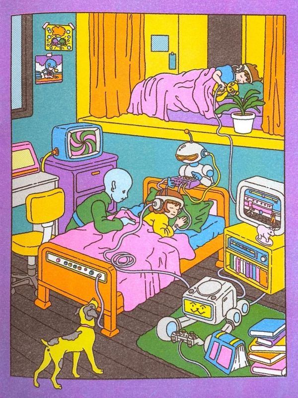 PLAYDAYS / SMALLTALK SMALLTALK, 美式復古插畫, RISOGRAPH畫冊