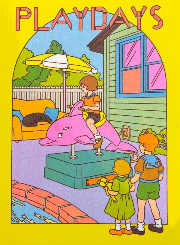 PLAYDAYS / SMALLTALK SMALLTALK, 美式復古插畫, RISOGRAPH畫冊