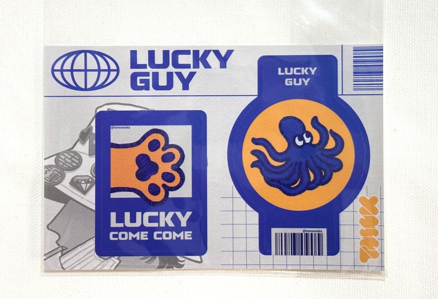 LUCKY GUY貼紙 TOMOWAKA, ともわか