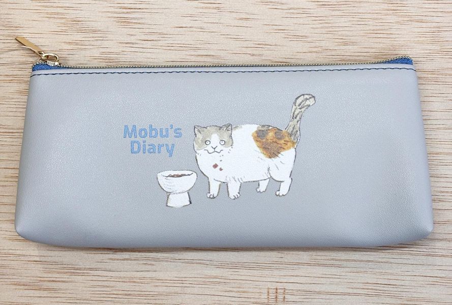 皮質萬用袋 - Moby's Diary系列 摸布想自己賺罐罐, 黑山的烏鴉, Kathy Lam, 手繪貓咪