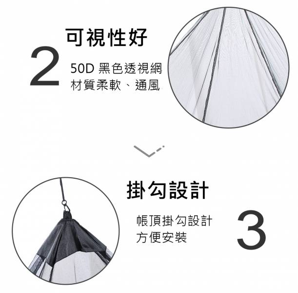單人三角蚊帳 小體積 防蚊網帳 