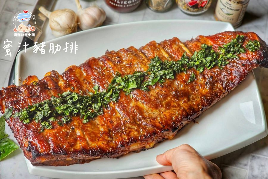 蜜汁豬肋排 重量級!! 每副1000g±10%/包 (含醬汁)