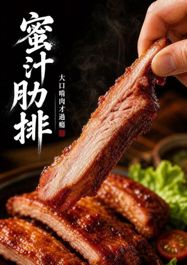 蜜汁豬肋排 650g±10%/包 (含醬汁) 