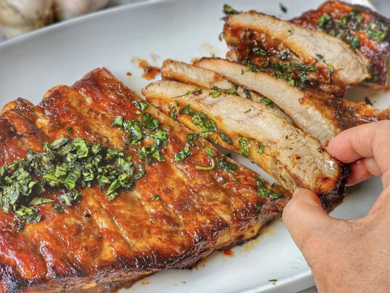 蜜汁豬肋排 重量級!! 每副1000g±10%/包 (含醬汁)