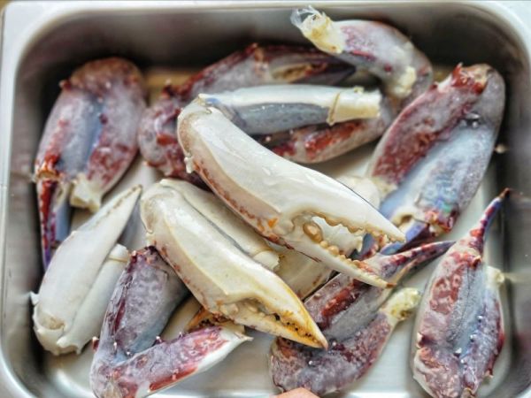 青花蟹腳(巨無霸) 每箱淨重1.5公斤蟹螯約15隻上下 