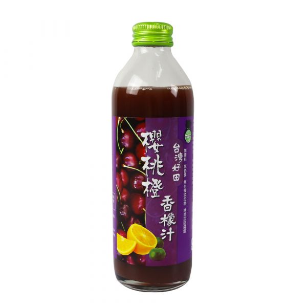 【台灣好田】櫻桃橙香檬汁300ml 香檬,香檬原汁,台灣香檬