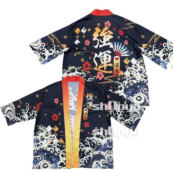 日系男女和服羽織和風上衣 印花和服蝙蝠袖寬鬆外掛 日系男女和服羽織和風上衣 印花和服蝙蝠袖寬鬆外掛 筱雅衣舖【BA805】