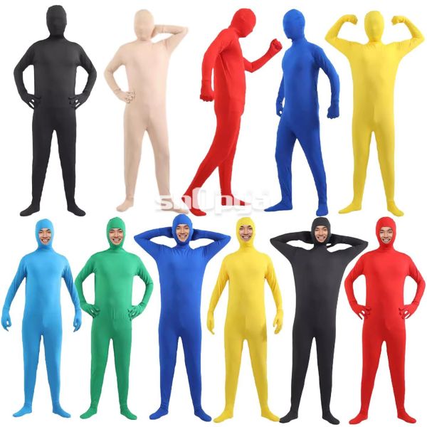 萬聖節服裝黑衣人忍者連身緊身衣 萬聖節服裝黑衣人忍者連身緊身衣