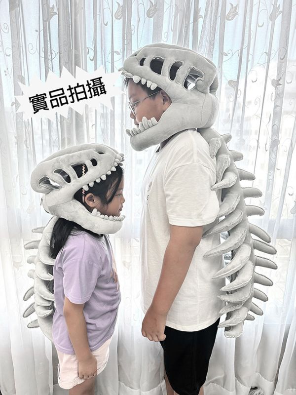趣味恐龍頭套骨架服 萬聖節日裝扮 日常搞怪恐龍裝扮 趣味恐龍頭套骨架服 cosplay服 搞怪骨骼頭套筱雅衣舖【BA1261】