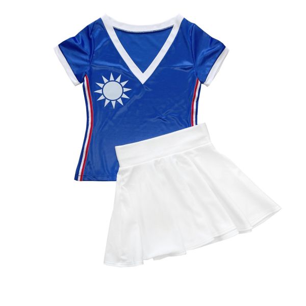 台灣啦啦隊上衣大深V女運動短T恤 運動風上衣 超深V女運動短T恤 運動風上衣 台灣啦啦隊上衣 台灣製 筱雅衣舖【BT936】啦啦隊服裝