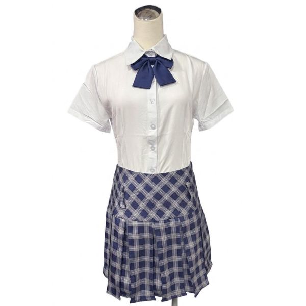 藍色蘇格蘭格百褶裙 學生裙 格子學生裙 經典百褶裙  JK制服裙 蘇格蘭格子裙 大尺碼 筱雅衣舖 【BA625-1】桃園制服 學生服