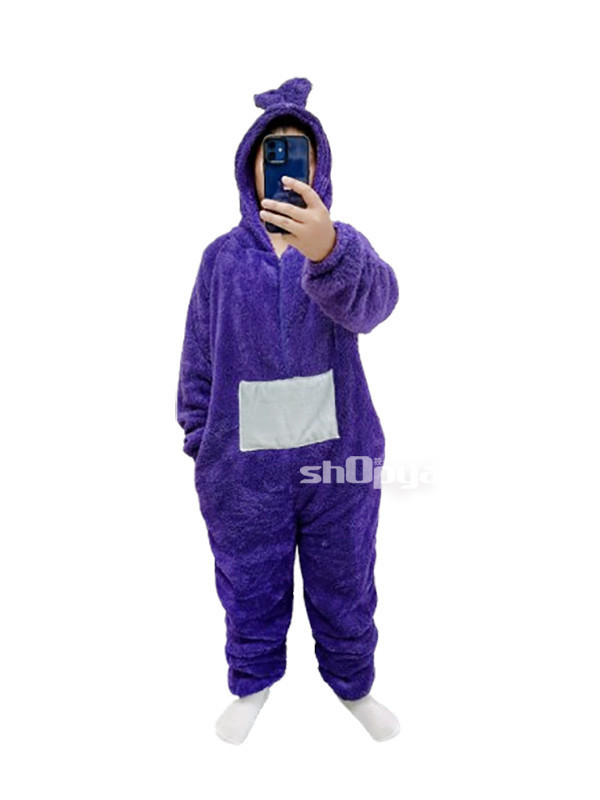 天線寶寶法蘭絨連體衣 【筱雅衣舖】天線寶寶法蘭絨連體衣睡衣天線寶寶Cosplay人偶裝 BA990