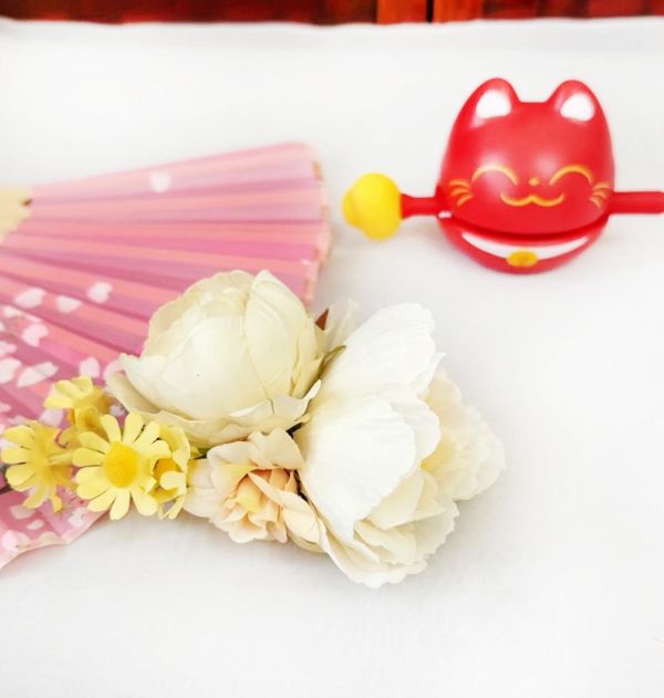 日本同步和服絹花髮飾多色 日本同步和服絹花髮飾 日本髮飾和風頭飾 日式頭飾 和服頭飾 筱雅衣舖【D294】日本和服 桃園和服