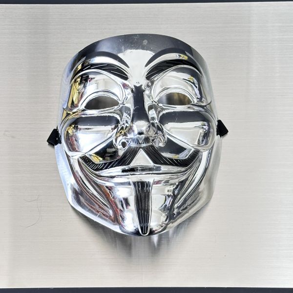 V怪客面具 金色面具 銀色面具 V怪客面具 金色面具 銀色面具化妝舞會面具變裝派對表演