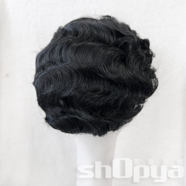 復古波浪捲假髮 旗袍趴假髮 【筱雅衣舖】復古波浪捲假髮 旗袍趴假髮 阿哥哥趴假髮變裝派對假髮 A146 假髮出租