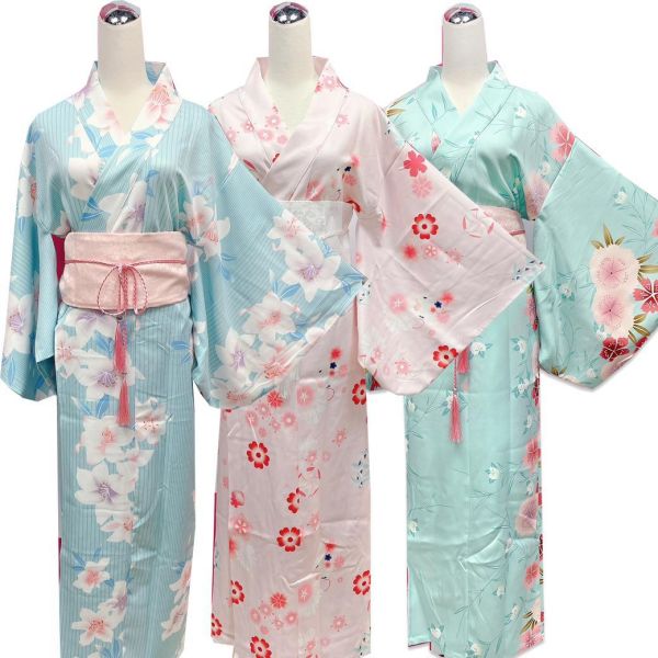 2026新色日本長和服8件組 桃園現貨日本長和服附腰封8件組附頭飾 兩趾襪 小隻馬日式和服 筱雅衣舖【BA268】和服出租 變裝派對服裝出租