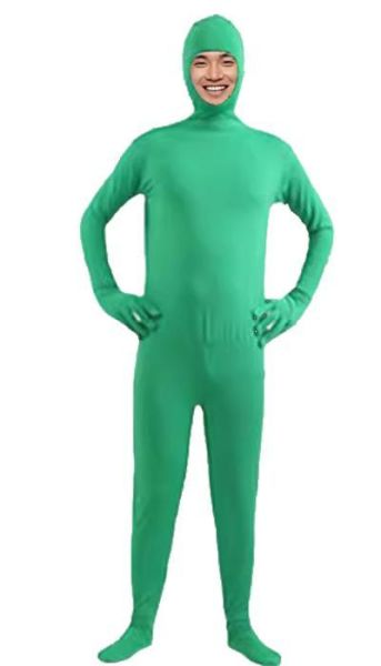 萬聖節服裝露臉連身緊身衣 萬聖節隱形人緊身衣長袖連身衣緊身衣 忍者黑色連身衣黑衣人 筱雅衣舖R23 萬聖節服裝 皮克敏服裝