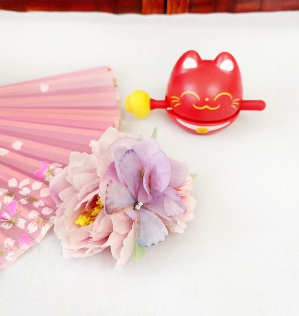 日本同步和服絹花髮飾多色 日本同步和服絹花髮飾 日本髮飾和風頭飾 日式頭飾 和服頭飾 筱雅衣舖【D294】日本和服 桃園和服