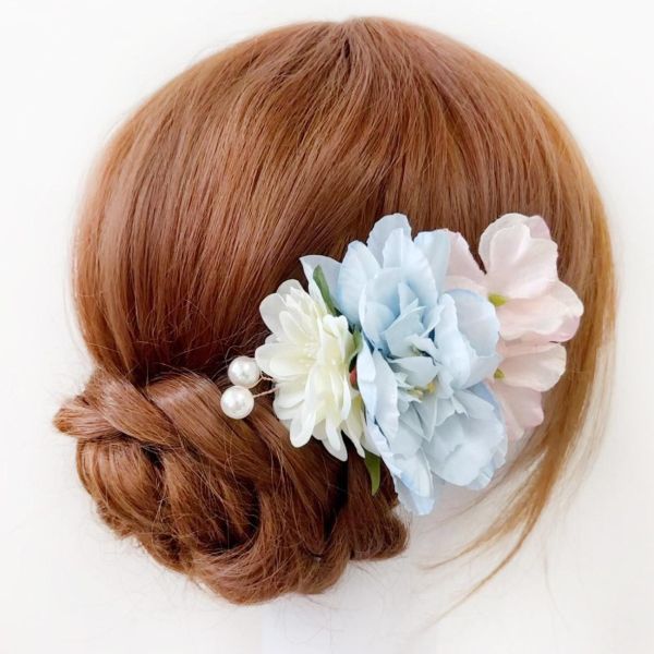 日本同步和服絹花髮飾多色 日本同步和服絹花髮飾 日本髮飾和風頭飾 日式頭飾 和服頭飾 筱雅衣舖【D294】日本和服 桃園和服