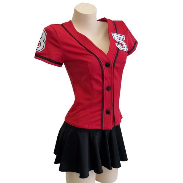 活力棒球啦啦隊套裝 活力棒球啦啦隊套裝 運動風超短裙 展場 表演 大尺碼 筱雅衣舖【BT935】