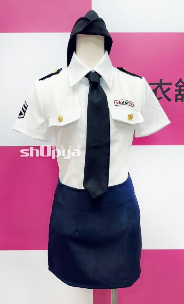 完美氣質警察造型制服 軍官服 軍警造型服裝 完美氣質港警造型制服-軍官服 軍警造型服裝 女警 筱雅衣舖【BT678】