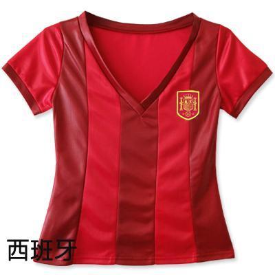 短袖足球運動上衣 足球服 現貨世界盃足球T恤女運動短T恤 足球衣 筱雅衣舖【BT1116】足球服 女足球服