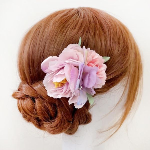 日本同步和服絹花髮飾多色 日本同步和服絹花髮飾 日本髮飾和風頭飾 日式頭飾 和服頭飾 筱雅衣舖【D294】日本和服 桃園和服