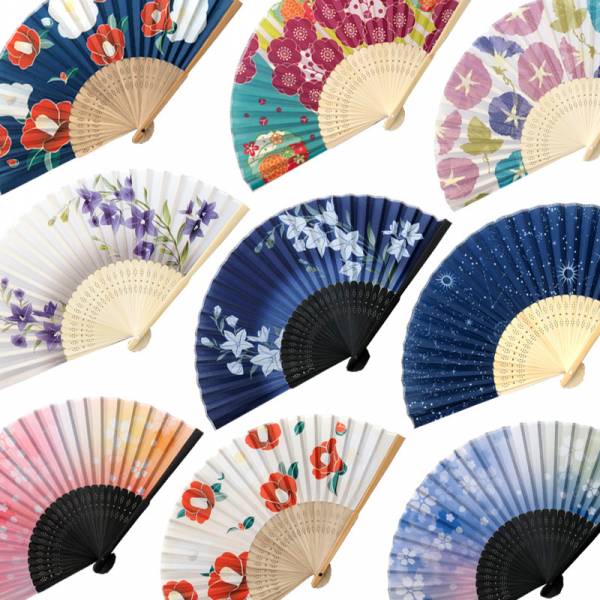 現貨日本和風扇子21CM 日本原單和風扇子真絲扇子 摺扇  21CM 筱雅衣舖【A60】